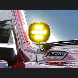 Dodge Ram 2500/ 3500 A-Pillar LED Light Mounts - RIGID